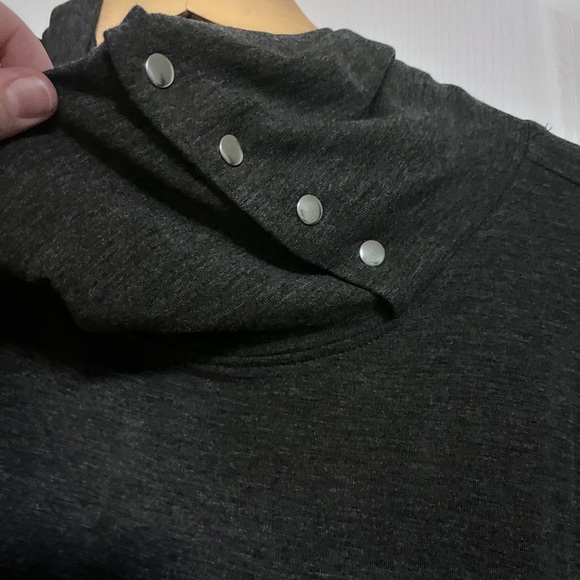 NWT Charcoal Grey Long Sleeve Cowl Neck - Picture 3 of 6